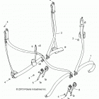 Z18VFE99NK RZR XP 4 1000 MD Body, seat belt mounting - z18vfe99nk (700302)