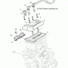 POLARIS GENERAL 1000 DLX (G20GXD99AP/AG) Engine, throttle body and valve cover - g20gxd99ap  /  a...