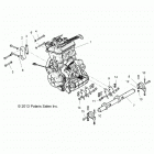 Z18VBE99BW RZR 1000 60 INCH PS Engine, mounting - z18vbe99bw (49rgrenginemtg14rzr1000)