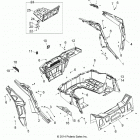 Z18VAS87CM RZR 900 50 INCH EU/TRACTOR Body, rear rack and fenders - z18vas87cm (49rgrrackmtg15...