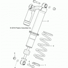 R19RGE99A2/EAR/EBR/UAF/UBF/UAM/UBM/UA9/UB9/UAL/KAK POLARIS GENERAL 1000 EPS Suspension, front shock mounting - r19rgu99af  /  ubf  /...