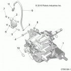 POLARIS GENERAL 1000 EPS DLX (G20GAE99A2/A4/D99AK/AS/BK/BS) Drive train, main gearcase mounting - g20gae99a2  /  a4 ...