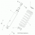 R19RGE99A2/EAR/EBR/UAF/UBF/UAM/UBM/UA9/UB9/UAL/KAK POLARIS GENERAL 1000 EPS Suspension, front shock mounting - r19rge99a2  /  ear  /...