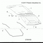 R18RHE99BK/K99BS POLARIS GENERAL 1000 4P PS Accessory, roof - r18rhk99bs (c700100)