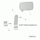 RANGER 1000XP PS MUD (R21RRM99AG) Mirror - r21rrm99ag (c700124-2)
