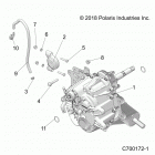POLARIS GENERAL 1000 XP 4P (G20GMD99AP/AG) Drive train, main gearcase mounting - g20gmd99ap  /  ag ...