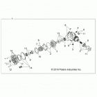 RANGER 500 (R21MAA50B1/B7) Drive train, front gearcase internals - r21maa50b1  /  b...