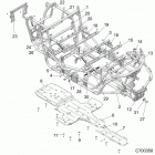 RZR TURBO S4 (Z21P4E92AE/AN/BE/BN/L92AL/AT/BL/BT) Chassis, main frame and skid plates - z21p4e92ae  /  an ...