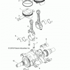 Z18VAS87CM RZR 900 50 INCH EU/TRACTOR Engine, crankshaft and piston - z18vas87cm (701092)