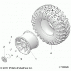 R18RRE99FM/SFM/SCM RANGER 1000XP EU/TRACTOR/ZUG Wheels, rear - r18rre99fm  /  s99fm  /  scm (c700026)