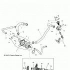 Z18VDE99NK RZR XP 1000 MD Engine, waterpump and bypass - z18vde99nk (700868)