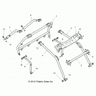 Z18VDE99NK RZR XP 1000 MD Chassis, cab frame - z18vde99nk (49rgrcab14rzr1000)