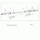 POLARIS GENERAL 1000 EPS (G21GAE99A4) Drive train, rear half shaft - g21gae99a4 (701873)