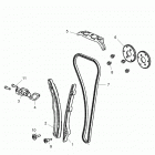 Z18VEL92BK/BR/LK RZR XP TURBO S Engine, cam chain and tensioner - z18vel92bk  /  br  /  ...