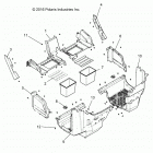 POLARIS GENERAL 1000 4P PREMIUM (G21G4P99AM/BM) Body, front closeoff and floor - g21g4p99am  /  bm (7013...
