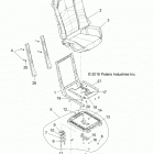 Z18VCE87BK/BU/BR/LU RZR 4 900 Body, seat asm. and slider - z18vce87bk  /  bu  /  br  /...