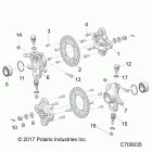 R19RSU99AS/BS RANGER 1000XP PS CREW NSTR Suspension, front hub - r19rsu99as  /  bs (c700035)