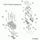 R18RRE99A9/AX/AM/AS/A1/B9/BX/BM/BS RANGER 1000 PS Engine, cylinder head and valves - r18rre99a9  /  ax  / ...