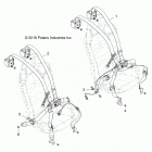 Z18VDE99AK/AW/AJ/BJ/BK/BW/LW/K99AK/BK/M99AL/R99AL/BL RZR XP 1000 Body, seat belt mounting - z18vdr99al  /  bl (701179)