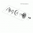 RZR 170 (Z21YAV17B2/B4/N2/N4) Drive train, clutch, primary - z21yav17b2  /  b4  /  n2 ...
