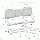 R18RRE99A9/AX/AM/AS/A1/B9/BX/BM/BS/B1 RANGER 1000 PS Body, seat asm. - r18rre99a1  /  b1 (c700081)