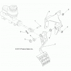 R18RV_99 RANGER CREW 1000XP PS ALL OPTIONS Brakes, pedal and master cylinder mounting - r18rv_99 al...