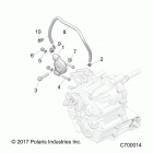 R18RRU99AS/BS RANGER 1000XP PS NSTR Drive train, main gearcase mounting - r18rru99as  /  bs ...