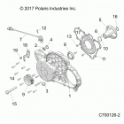 R18RRU99AS RANGER 1000XP PS NSTR Engine, mag cover mount - r18rru99as (c700126-2)