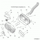 RZR TURBO 4 (Z21N4E92AX/AG/BG/BX) Drive train, clutch cover and ducting - z21n4e92ax  /  a...