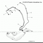 RZR TURBO 4 Body, fuel lines, std.  - z20n4e92al  /  ar (701384)