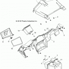 Z18VAS87CM RZR 900 50 INCH EU/TRACTOR Body, dash and glovebox - z18vas87cm (701132)