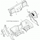 R19RGE99A2/EAR/EBR/UAF/UBF/UAM/UBM/UA9/UB9/UAL/KAK POLARIS GENERAL 1000 EPS Body, rear closeoff and fenders - r19rge99a2  /  ear  / ...