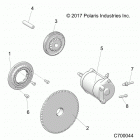 RANGER CREW 1000XP PS TX CA (R20RSF99AV/BV) Engine, starter - r20rsf99av  /  bv (c700044)