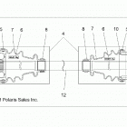 R18RV_99 RANGER CREW 1000XP PS ALL OPTIONS Drive train, front half shaft - r18rv_99 all options (49...
