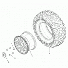 Z18VDE99NK RZR XP 1000 MD Wheels, rear - z18vde99nk (701206)