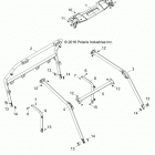 Z18VAS87CM RZR 900 50 INCH EU/TRACTOR Chassis, cab frame - z18vas87cm (701136)