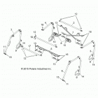 RANGER 570 CREW FULL SIZE (R21CDA57A1/B1) Chassis, cab frame - r21cda57a1  /  b1 (49rgrframe11800c...