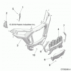 RZR 1000 XP4 (Z21N4E99AC/AK/BC/BK/K99AP/AG/BG/BP) Body, front bumper - z21n4e99ac  /  ak  /  bc  /  bk  / ...