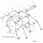 Z18VFE99NK RZR XP 4 1000 MD Chassis, cab frame - z18vfe99nk (700806)