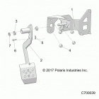 RANGER 1000XP PS CREW (R20RSE99A9) Brakes, pedal - r20rse99a9 (c700039)