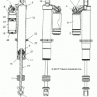 POLARIS GENERAL 1000 4P PREMIUM (G21G4P99AM/BM) Suspension, front shock internals - g21g4p99am  /  bm (7...
