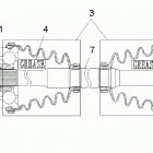 R18RMAE4N8 RANGER EV MD Drive train, rear drive shaft - r18rmae4n8 (49rgrshaftdr...