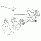 R18RHE99BK/K99BS POLARIS GENERAL 1000 4P PS Engine, stator and flywheel - r18rhe99bk  /  kbs (701082...