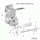 R18RRE99A9/AX/AM/AS/A1/B9/BX/BM/BS RANGER 1000 PS Engine, mounting - r18rre99a9  /  ax  /  am  /  as  /  a...