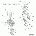 RANGER 1000 XP TX (R21RRF99AK) Engine, cylinder head and valves - r21rrf99ak (c700049)