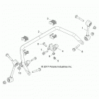 Z18VFE99AK/AJ/AW/BK/BJ/BW/LW/K99AK/BK/M99AL RZR XP 4 1000 Suspension, front stabilizer bar- z18vfm99al (702030)