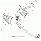 R18RGE99BM/BB/B7/KBS/UB9/BG POLARIS GENERAL 1000 EPS Drive train, clutch cover and ducting - r18rge99bm  /  b...