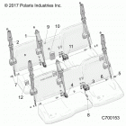 R19RSU99AS/BS RANGER 1000XP PS CREW NSTR Body, seat belt mounting - r19rsu99as  /  bs (c700153)