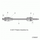 RANGER CREW 1000XP PS MUD (R21RSM99AG) Drive train, rear half shaft [to 5  /  27  /  2020] - r2...