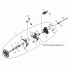 Z18VCE87BK/BU/BR/LU RZR 4 900 Drive train, primary clutch - z18vce87bk  /  bu  /  br  ...